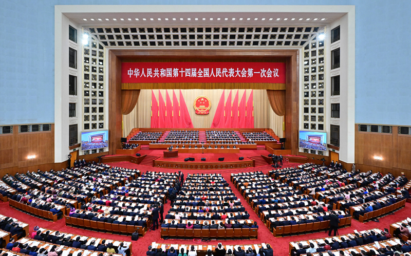 3月5日，第十四屆全國(guó)人民代表大會(huì)第一次會(huì)議在北京人民大會(huì)堂開(kāi)幕。.jpg